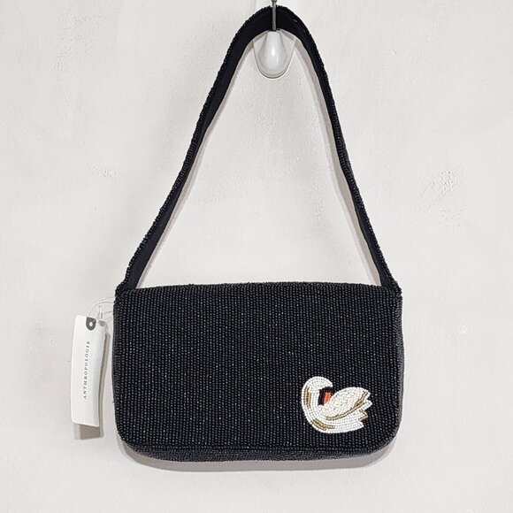 Anthropologie The Fiona Beaded Bag Swans NWT - Picture 6 of 7